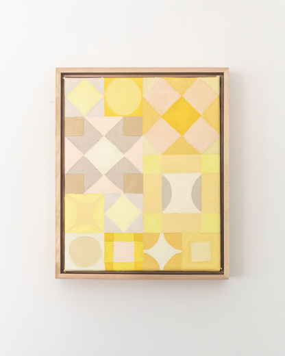 Yellow painted quilt (8x10)