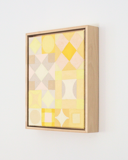 Yellow painted quilt (8x10)